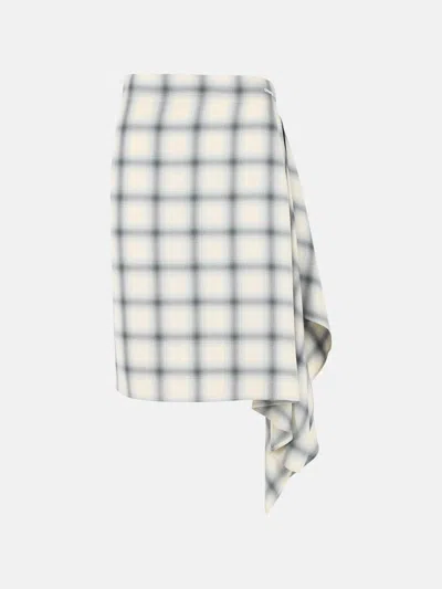 Coperni 'zero' Blue Viscose Skirt