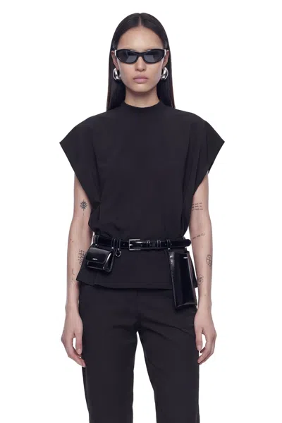 Coperni Zero Waste Adjustable Tee In Black