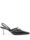 Coperni Zip Stiletto Heels In Black