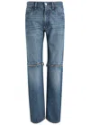 Coperni Woman Jeans Blue Size L Cotton In Blue