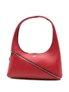 Coperni Diagonal-zip Leather Shoulder Bag