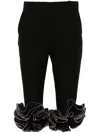 Coperni Zipper-detailed Cropped Pants In Black