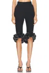 Coperni Zipper-detailed Cropped Pants In Black