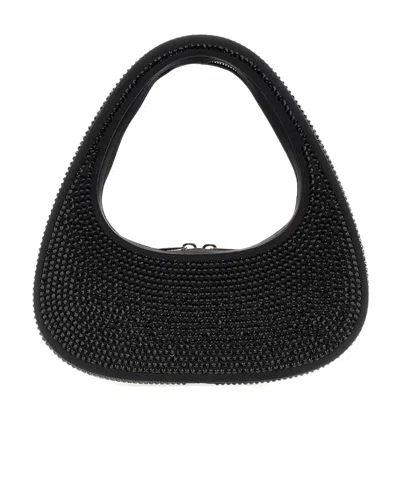 Coperni Zipper Shoulder Bag In Black