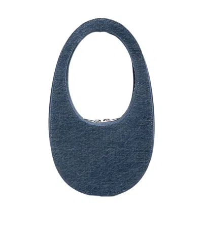Coperni Zippered Handbag In Blue