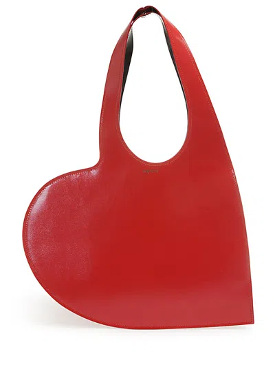 Coperni Borsa Tote Heart Mini In Rosso