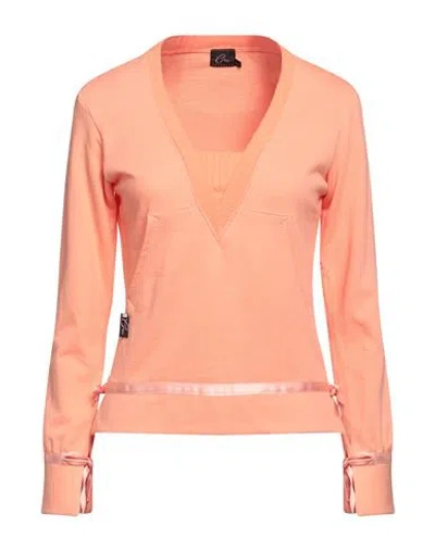 Coppelia Woman Sweatshirt Salmon Pink Size Xs Cotton