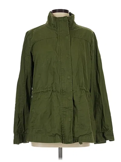 Pre-owned Copper Key 3/4 Sleeve Top Green High Neck Tops