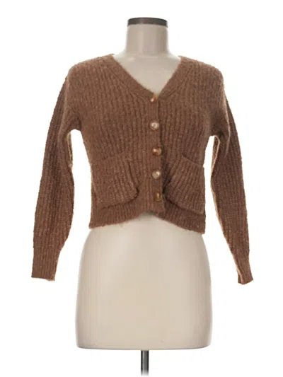 Pre-owned Copper Key Cardigan Sweater In Brown