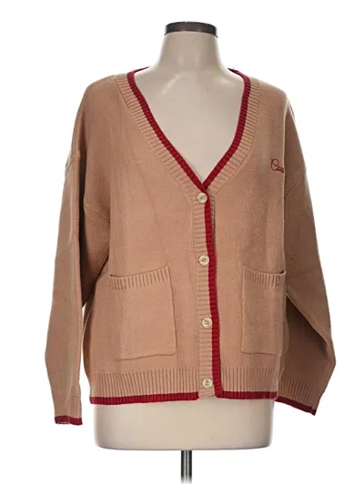 Pre-owned Copper Key Cardigan Sweater In Tan