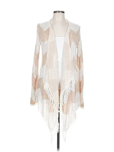 Pre-owned Copper Key Cardigan Sweater In White