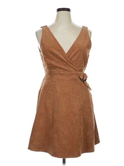 Pre-owned Copper Key Casual Dress In Brown