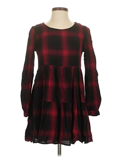 Pre-owned Copper Key Casual Dress In Burgundy