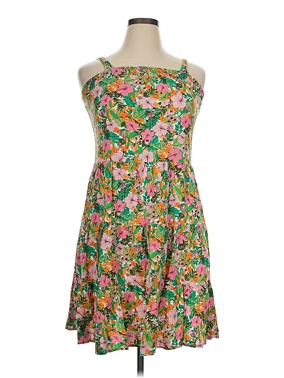 Pre-owned Copper Key Casual Dress In Green