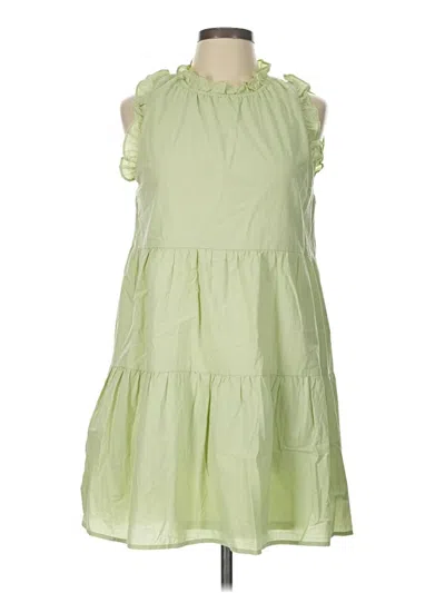 Pre-owned Copper Key Casual Dress In Green