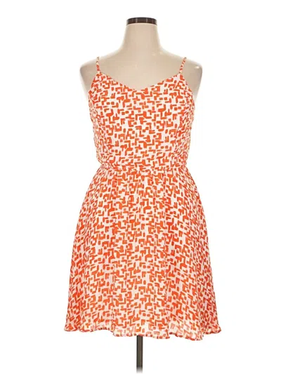 Pre-owned Copper Key Casual Dress In Orange