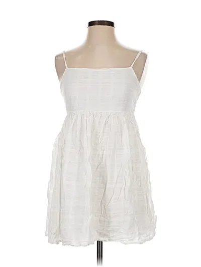 Pre-owned Copper Key Casual Dress In White