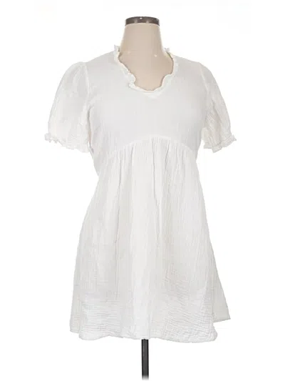 Pre-owned Copper Key Casual Dress In White