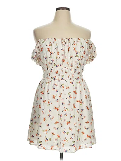 Pre-owned Copper Key Cocktail Dress In White