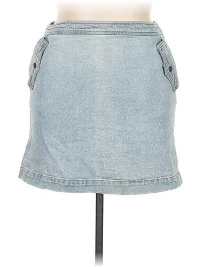 Pre-owned Copper Key Denim Skirt In Blue