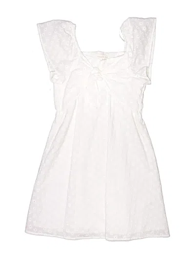 Pre-owned Copper Key Kids' Dress In White