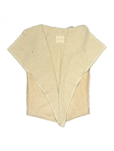 Pre-owned Copper Key Kids' Faux Fur Vest In Ivory