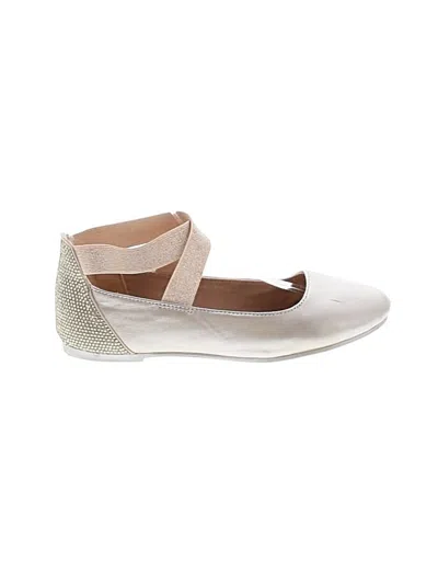 Pre-owned Copper Key Kids' Flats In Ivory