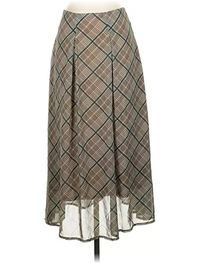 Pre-owned Copper Key Formal Skirt In Brown