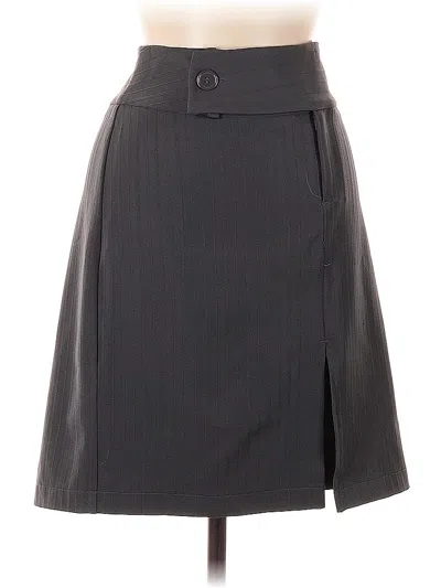 Pre-owned Copper Key Formal Skirt In Gray