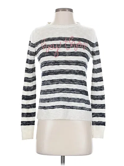 Pre-owned Copper Key Long Sleeve Top Silver Turtleneck Tops