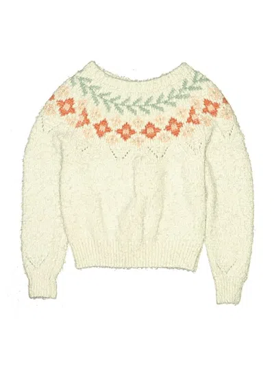 Pre-owned Copper Key Kids' Pullover Sweater In Ivory