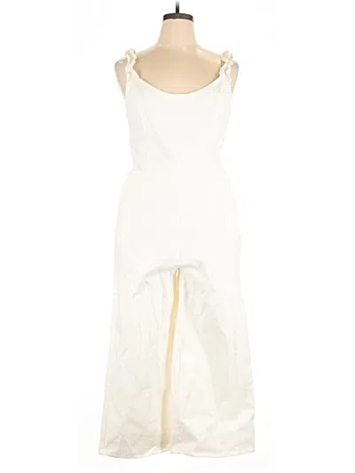 Pre-owned Copper Key Romper In White