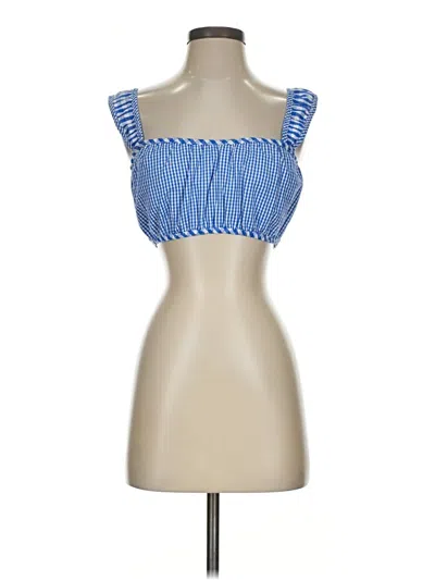 Pre-owned Copper Key Sleeveless Blouse In Blue