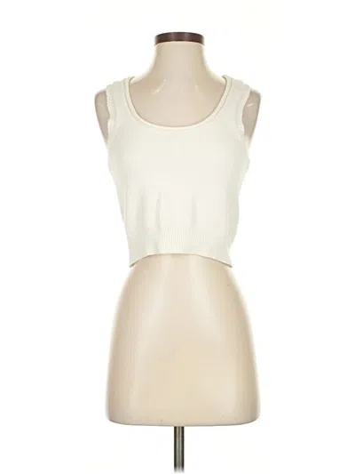 Pre-owned Copper Key Sleeveless Top Ivory Scoop Neck Tops In White