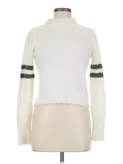 Pre-owned Copper Key Turtleneck Sweater In White