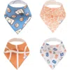 Copper Pearl 4-pack Bandana Bibs In Blue