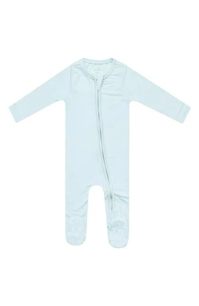 Copper Pearl Babies'  Air Zip Footie In Blue