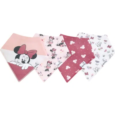 Copper Pearl Kids'  Assorted 4-pack Bandana Bibs In Burgundy