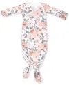 Copper Pearl Newborn Knotted Gown In Autumn