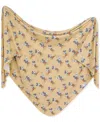 Copper Pearl Baby Mickey Mouse Knit Blanket In Tan