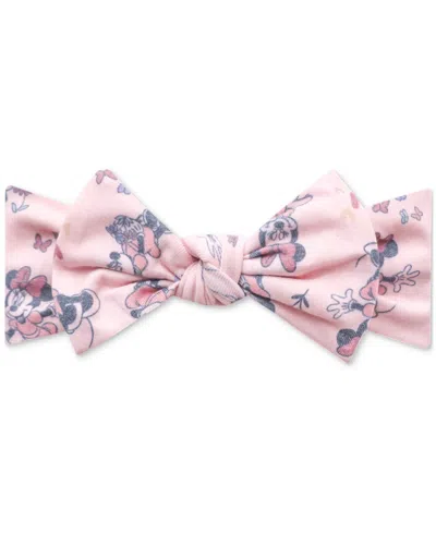 Copper Pearl Baby Minnie Mouse Knit Headband In Pink
