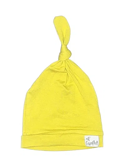 Pre-owned Copper Pearl Babies' Beanie Hat In Yellow