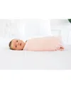 Copper Pearl Blush Swaddle Blanket In Blush