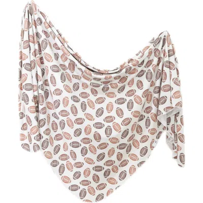 Copper Pearl Boone Swaddle Blanket In Brown