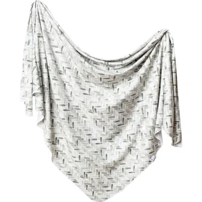 Copper Pearl Boone Swaddle Blanket In Gray