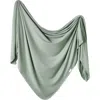 Copper Pearl Boone Swaddle Blanket In Green