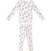Copper Pearl Cocomelon Fitted Two-piece Pajamas In Light Beige