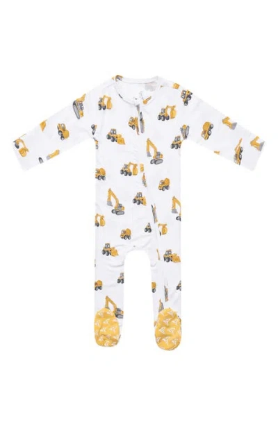 Copper Pearl Babies'  Dozer Convertible Zip Footie In Multi