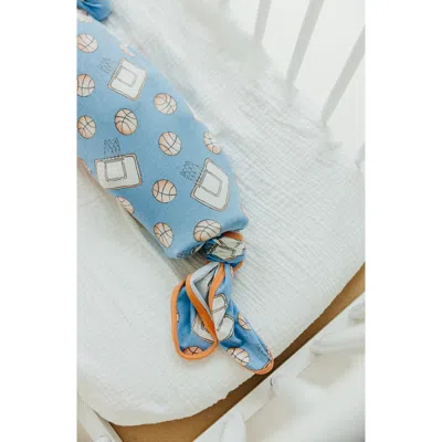 Copper Pearl Babies'  Dunk Newborn Knotted Gown In Blue