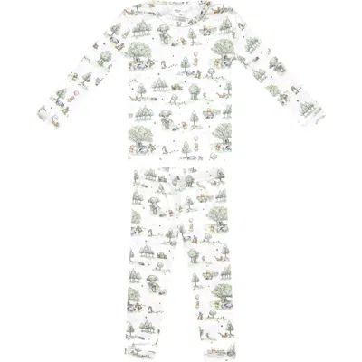 Copper Pearl Babies'  Hundred Acre Woods Fitted Two-piece Pajamas In Multi